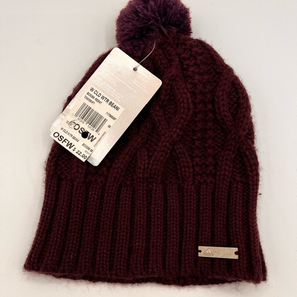 adidas Accessories - Adidas Women's Cloud Winter Beanie Purple Pom Knit Hat OSFA NWT Cap Gift Gym